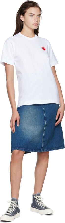 Comme des Garçons Play Grey Converse Edition Half Heart Chuck 70 High Sneakers - Picture 18