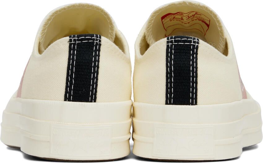 Comme des Garçons Play Off-White Converse Edition Half Heart Chuck 70 Low Sneakers - Picture 2