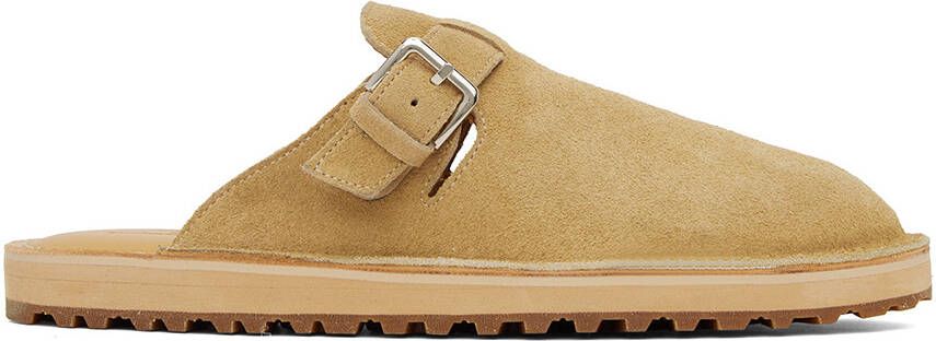 Comme des Garçons Homme Beige Pin-Buckle Loafers - Picture 4