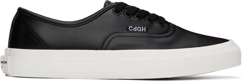 Comme des Garçons Homme Black Paneled Sneakers - Picture 6