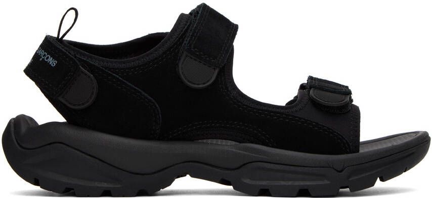 Comme des Garçons Homme Black Velcro Strap Sandals - Picture 5