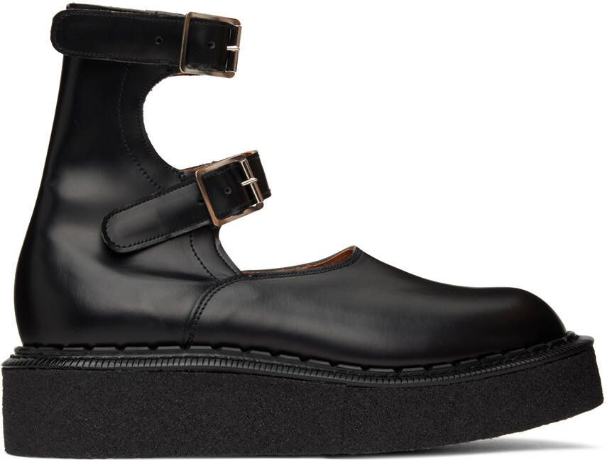 Comme des Garçons Homme Plus Black George Cox & John Moore Edition Double Strap Boots - Picture 4