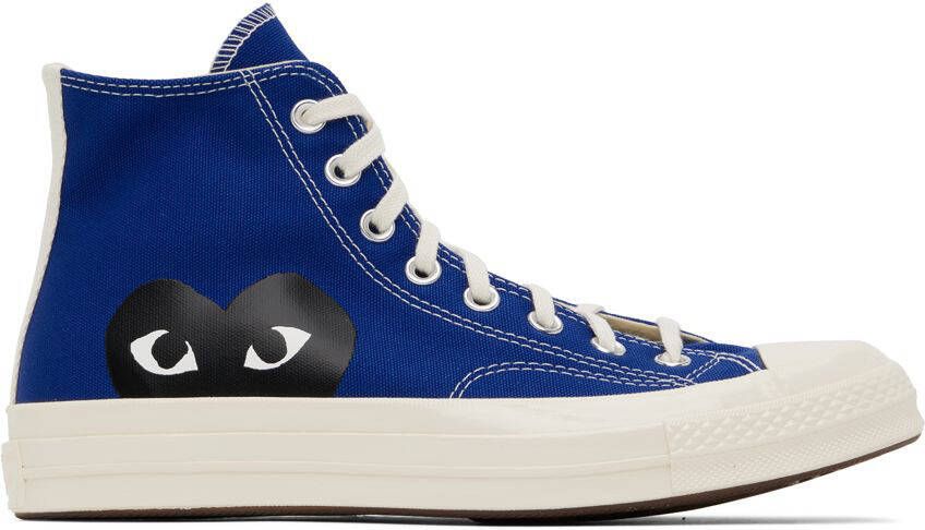 Comme des Garçons Play Blue Converse Edition Half Heart Chuck 70 Sneakers - Picture 5
