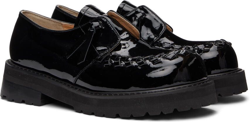 COMME SE-A SSENSE Exclusive Black Freed Loafers - Picture 2