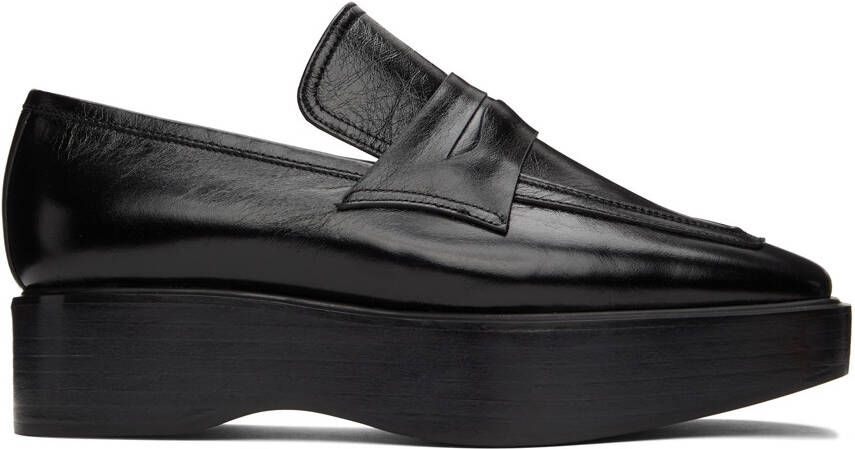 COMME SE-A SSENSE Exclusive Black Platform Loafers - Picture 5