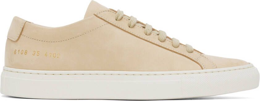 Common Projects Beige Achilles Low Sneakers - Picture 5