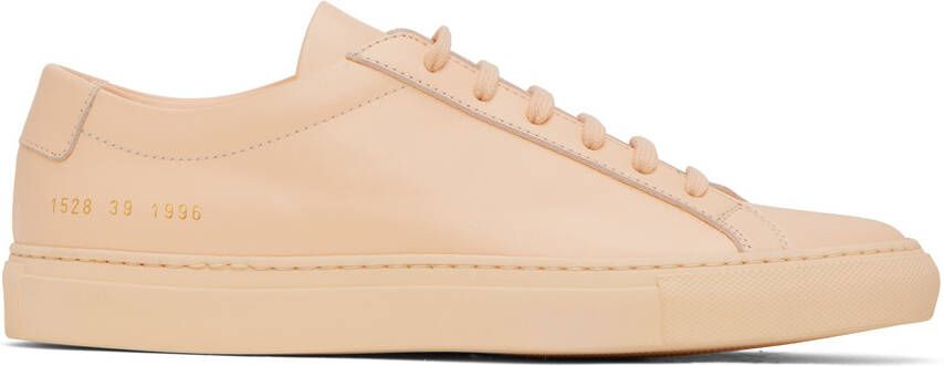 Common Projects Beige Original Achilles Low Sneakers - Picture 5