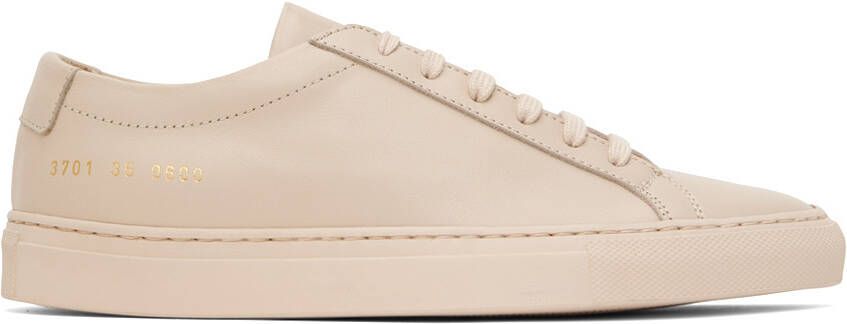 Common Projects Beige Original Achilles Sneakers