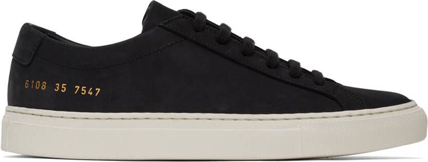 Common Projects Black Achilles Low Sneakers - Picture 5