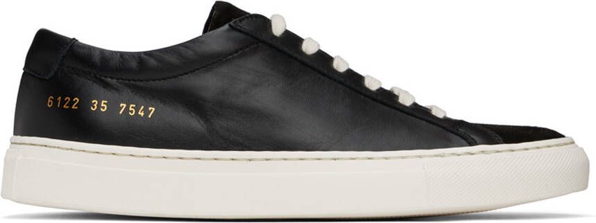 Common Projects Black Achilles Low Sneakers - Picture 2