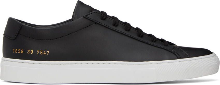 Common Projects Black Achilles Sneakers - Picture 5