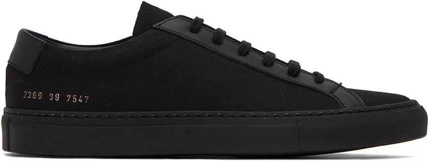 Common Projects Black Achilles Sneakers - Picture 5