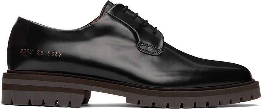 Common Projects Black Leather Derbys - Picture 5