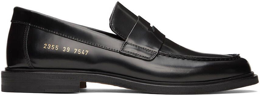 Common Projects Black Leather Loafers - Picture 5
