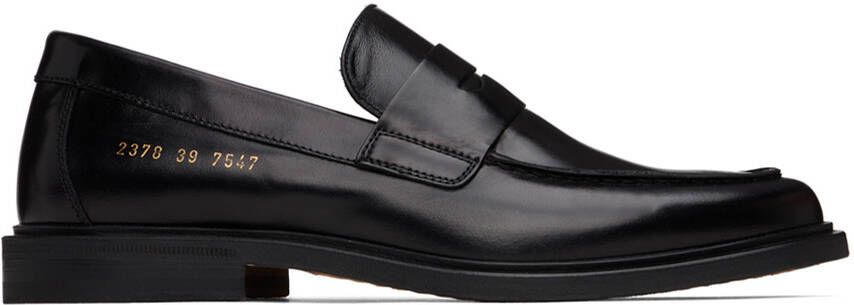 Common Projects Black Leather Loafers - Picture 5