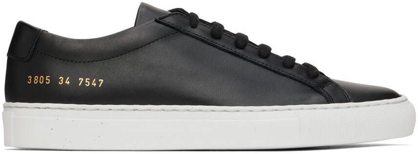 Common Projects Black Original Achilles Low Sneakers - Picture 5