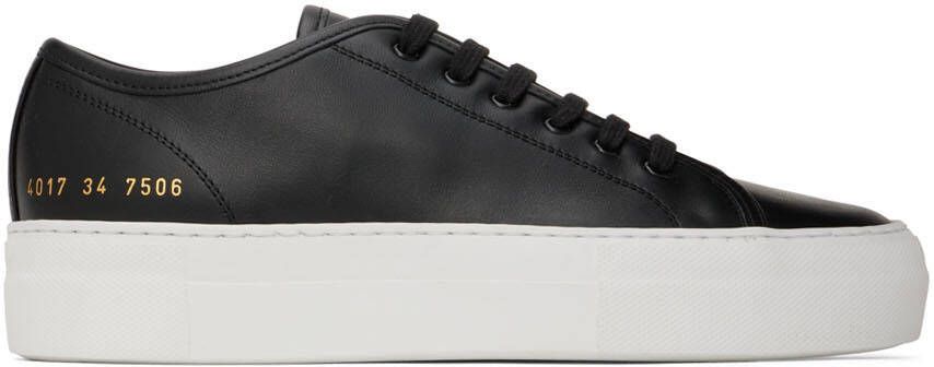 Common Projects Black Tournament Low Super Sneakers - Picture 5