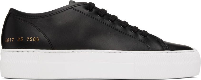 Common Projects Black Tournament Super Low Sneakers - Picture 5