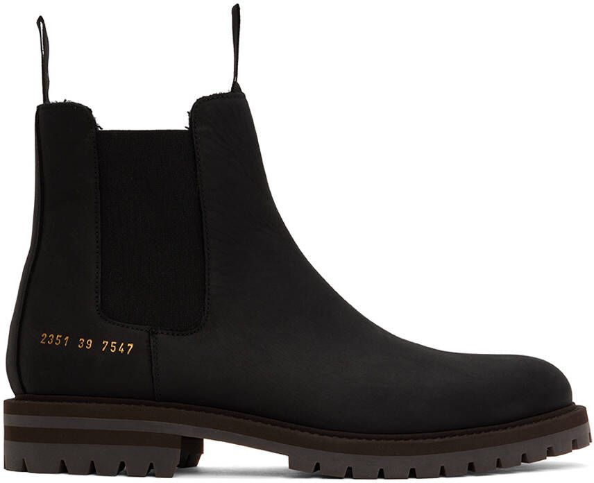 Common Projects Black Winter Chelsea Boots - Picture 5