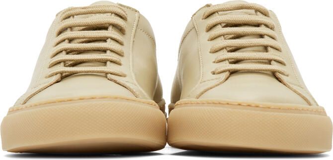 Common Projects Beige Original Achilles Low Sneakers - Picture 3