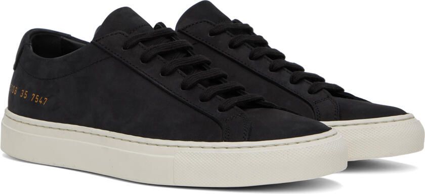 Common Projects Black Achilles Low Sneakers - Picture 2