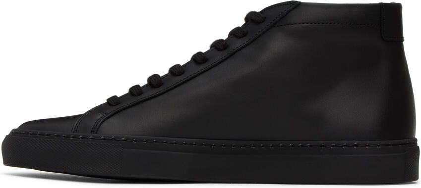Common Projects Black Achilles Mid Sneakers - Picture 3