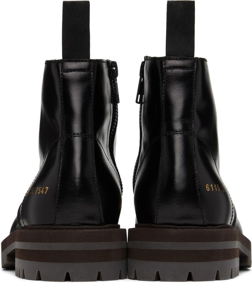 Common Projects Black Combat Boots