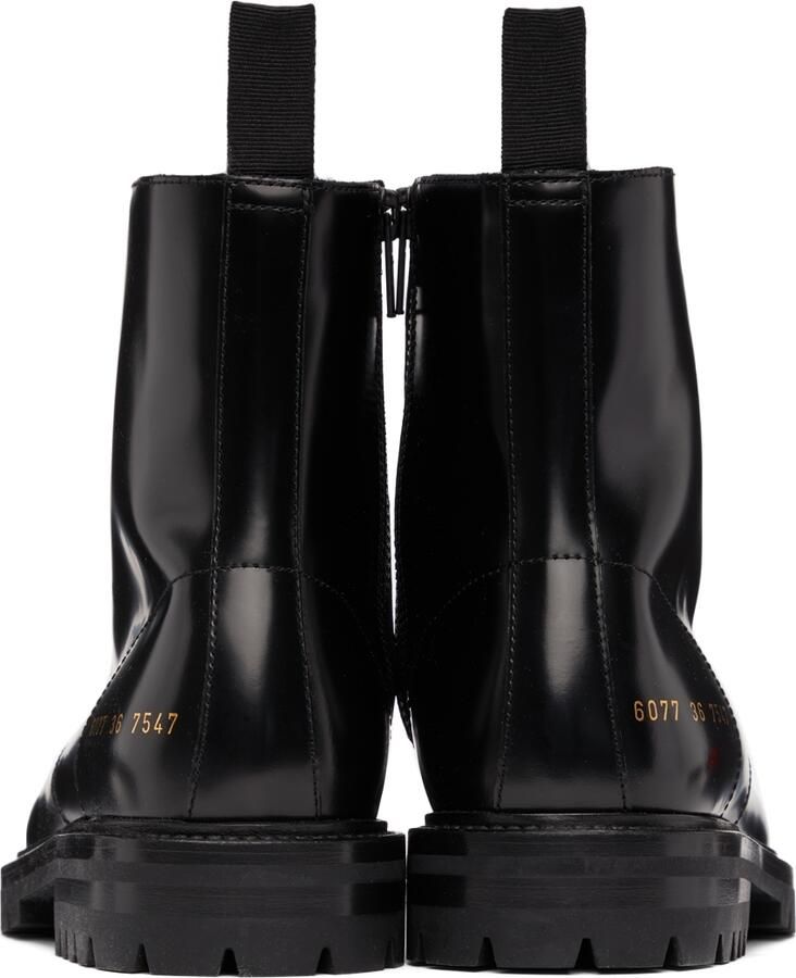Common Projects Black Combat Boots - Picture 2