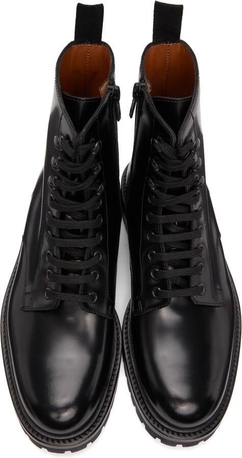 Common Projects Black Combat Boots - Picture 4