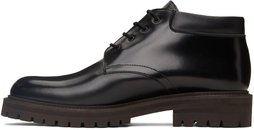 Common Projects Black Combat Derby Boots - Picture 4