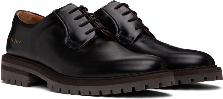 Common Projects Black Leather Derbys - Picture 2
