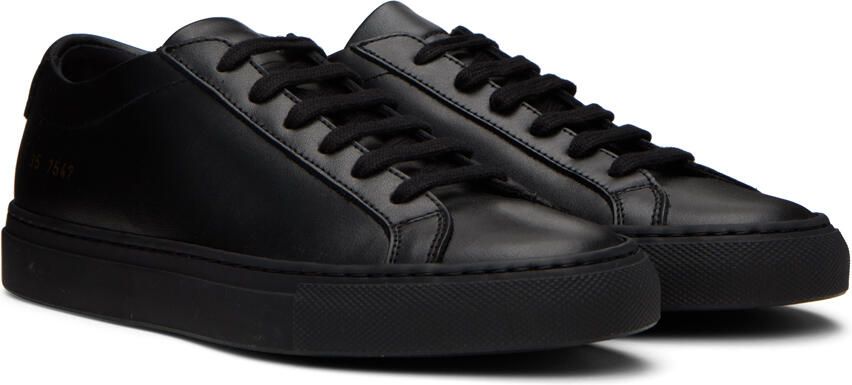 Common Projects Black Original Achilles Sneakers - Picture 2