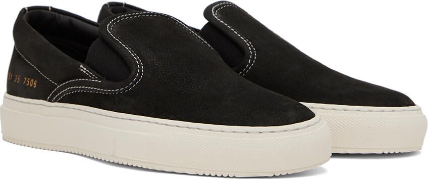 Common Projects Black Slip-On Sneakers - Picture 2