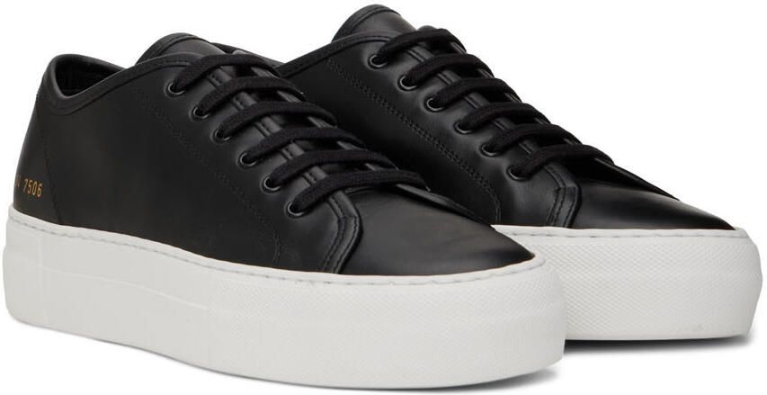 Common Projects Black Tournament Low Super Sneakers - Picture 2