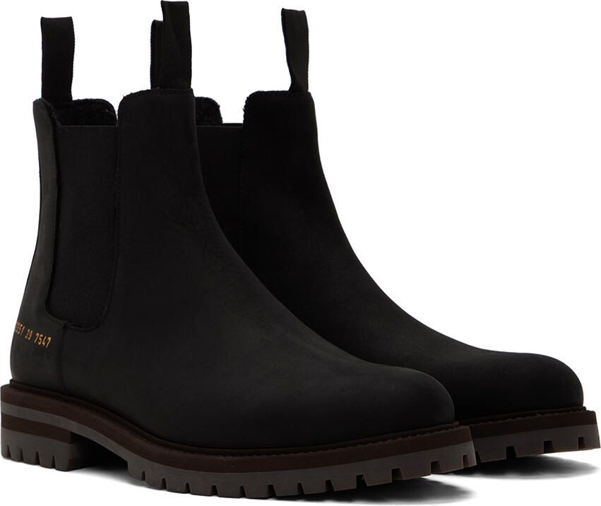 Common Projects Black Winter Chelsea Boots - Picture 2