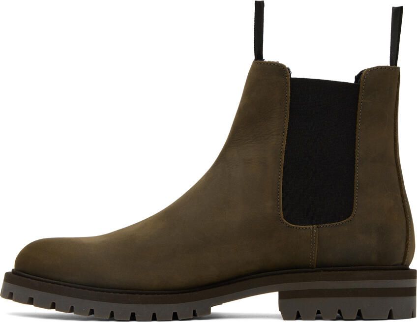 Common Projects Brown Winter Chelsea Boots - Picture 3