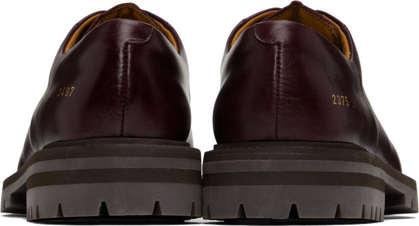 Common Projects Burgundy Leather Derbys