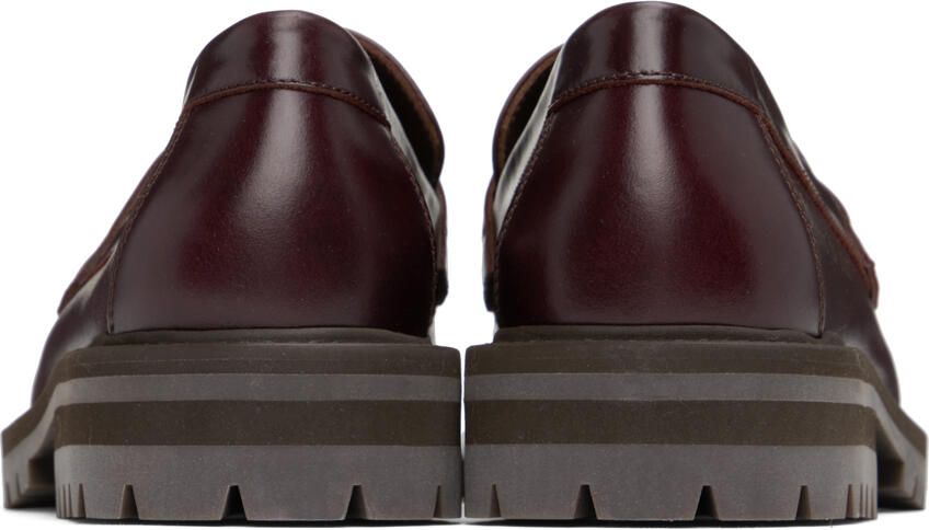 Common Projects Burgundy Leather Loafers
