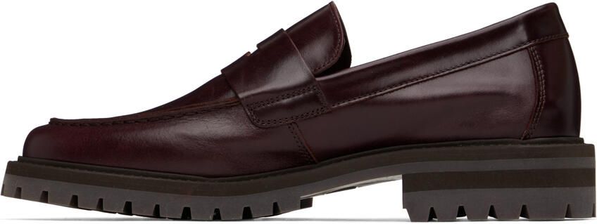 Common Projects Burgundy Leather Loafers - Picture 3