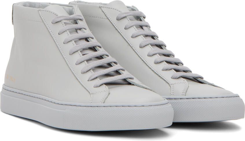 Common Projects Gray Achilles Mid Sneakers - Picture 2