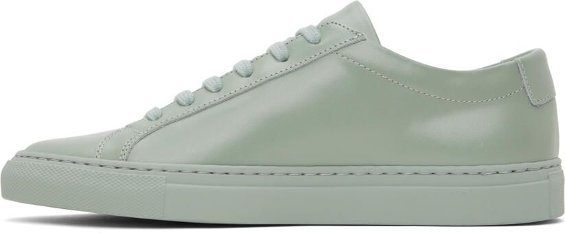 Common Projects Green Achilles Low Sneakers - Picture 3