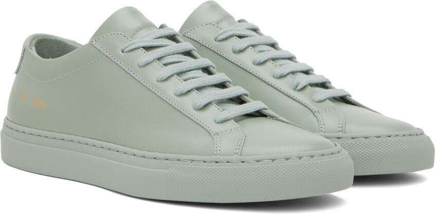Common Projects Green Achilles Low Sneakers - Picture 2