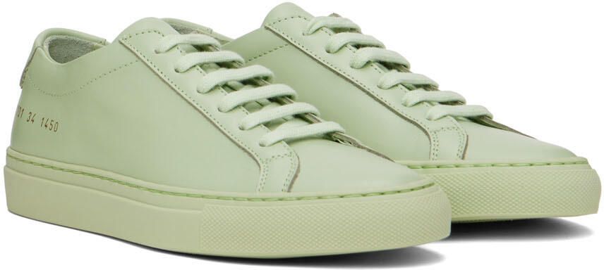 Common Projects Green Original Achilles Low Sneakers - Picture 2