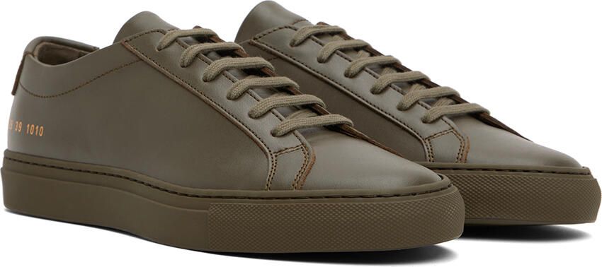 Common Projects Green Original Achilles Sneakers - Picture 2