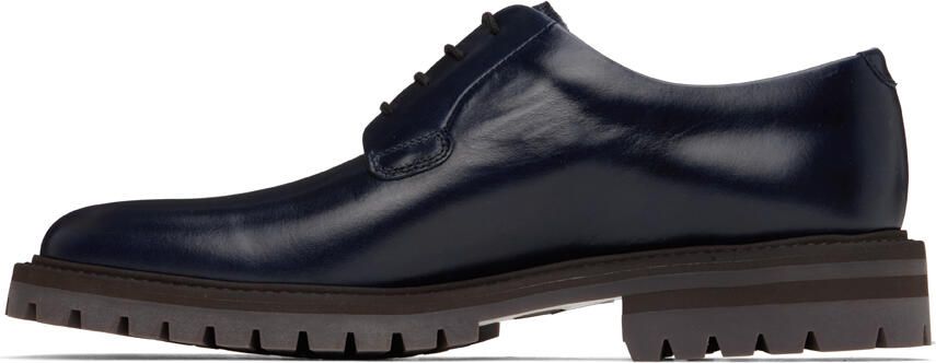 Common Projects Navy Lace-Up Derbys - Picture 3