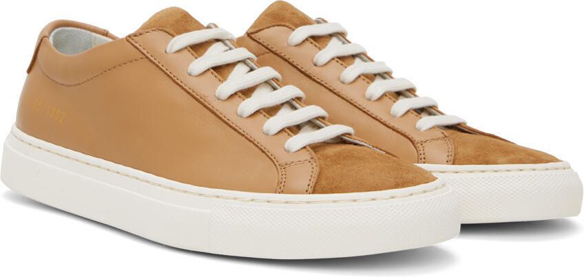 Common Projects Tan Achilles Low Sneakers - Picture 2