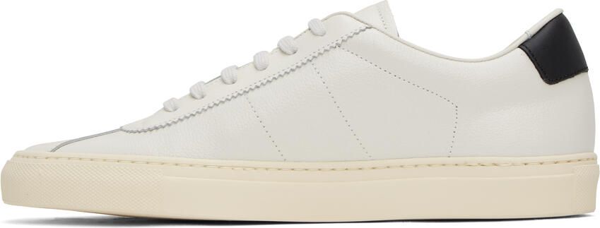 Common Projects White & Black Tennis 77 Sneakers - Picture 3