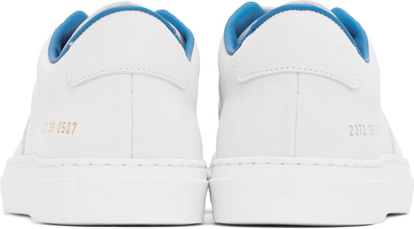 Common Projects White & Blue BBall Summer Sneakers