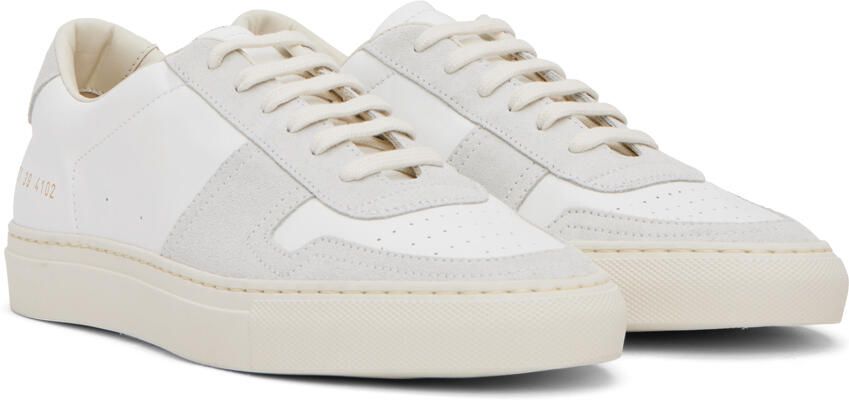 Common Projects White & Gray BBall Summer Sneakers - Picture 2