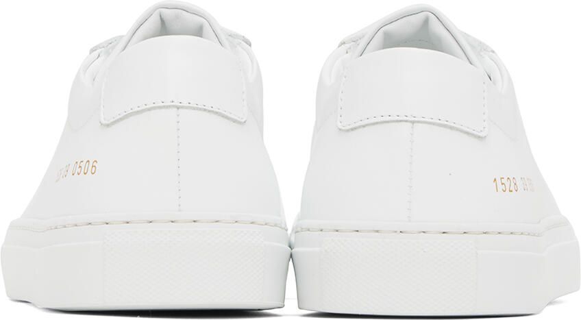 Common Projects White Original Achilles Low Sneakers